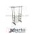 S.S CLOTHES HANGER STAND DOUBLE POLE